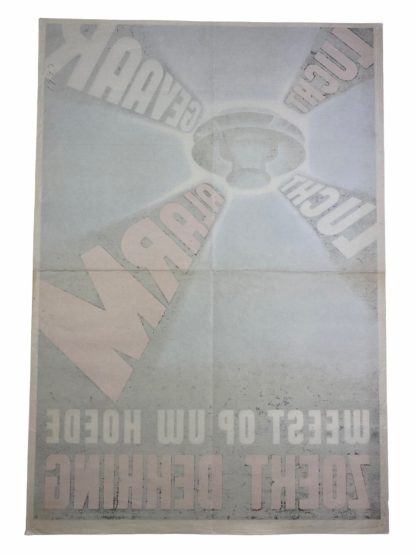 Original WWII Dutch Luchtbeschermingsdienst poster