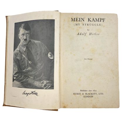 Original WWII British 'Mein Kampf' book