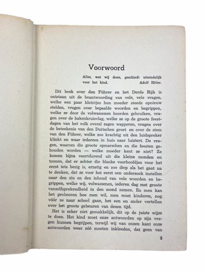 Original WWII Dutch collaboration book - Moeder, vertel eens wat van Adolf Hitler!