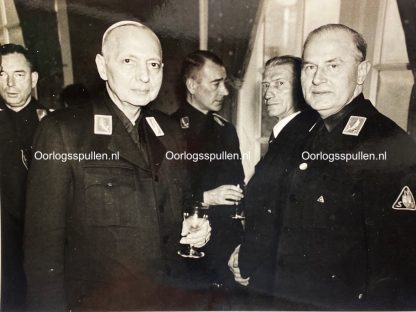 Original WWII Dutch NSB photo - NSB officials Engelbrecht and Müller in Utrecht
