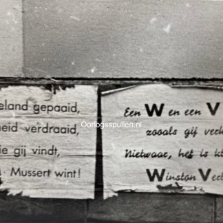 Original WWII Dutch photo - NSB posters