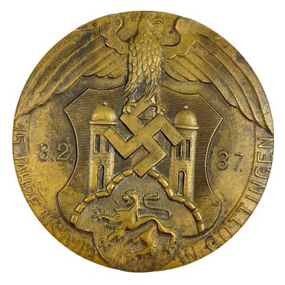 Original WWII German NSDAP plaque - 15 years of the NSDAP in Gotingen