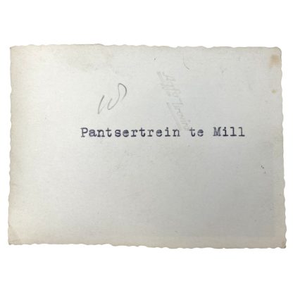 Original WWII Dutch photo - Pantsertrein near Mill