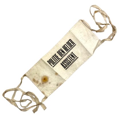 Original WWII Dutch Police assistance armband 'Den Helder'