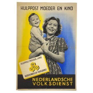 Original WWII Nederlandsche Volksdienst poster