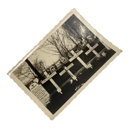 Original WWII Dutch photo Graves at the cemetery in Rotterdam