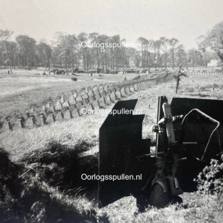 Original WWII Dutch photo - German defenses at Scheveningen 1945