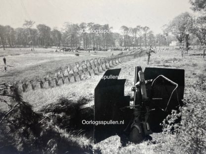 Original WWII Dutch photo - German defenses at Scheveningen 1945
