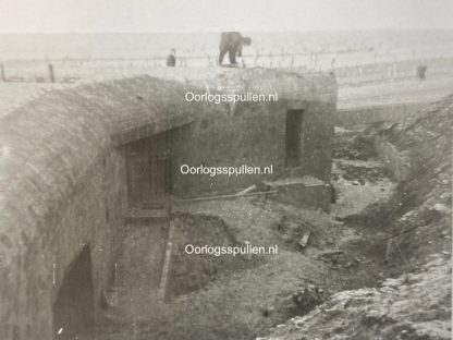 Original WWII Dutch photo - Bunker at Scheveningen 1945