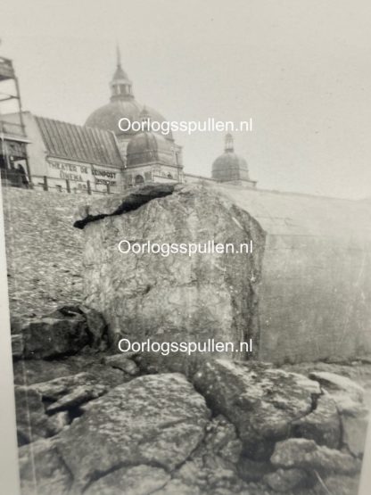 Original WWII Dutch photo - Fortifications at Scheveningen 1945