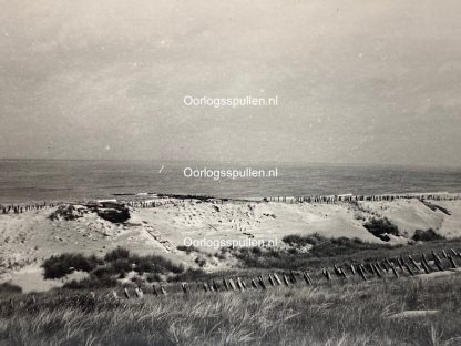 Original WWII Dutch photo - German fortifications at Scheveningen 1945