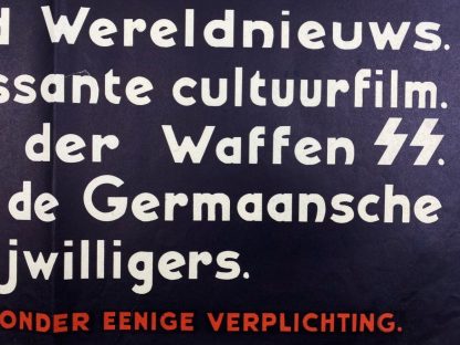 Original WWII Dutch SS Ersatzkommando Niederlande poster