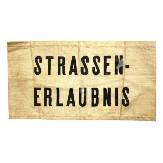 Original WWII German Strassen-Erlaubnis armband
