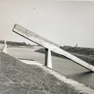 Original WWII Dutch May 1940 photo destroyed bridge at Strijp