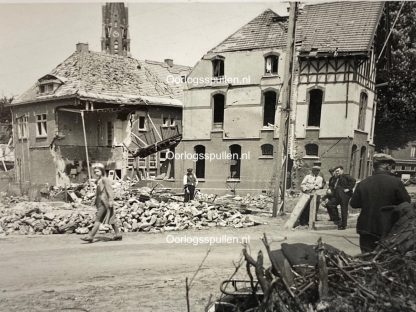 Original WWII Dutch May 1940 photo destruction in Veghel