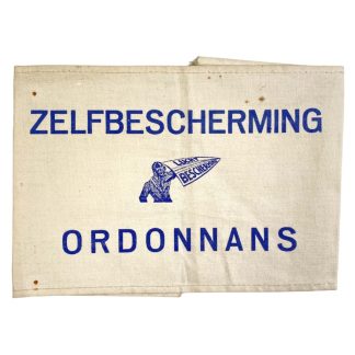 Original WWII Dutch 'Luchtbeschermingsdienst' Zelfbescherming armband Den Haag