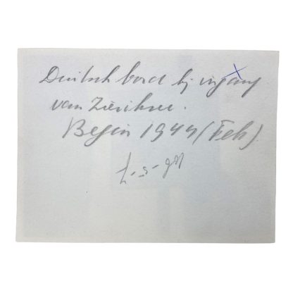 Original WWII Dutch photo - German wooden sign for foreign volunteers in Zierikzee 1944