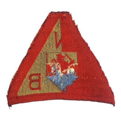 Original WWII Dutch early NSB insignia (unusual woven type)