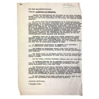 Original WWII Dutch document related to the bombing of the Phillips factory in Eindhoven