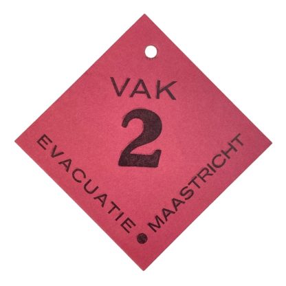 Original WWII Dutch evacuation card Maastricht