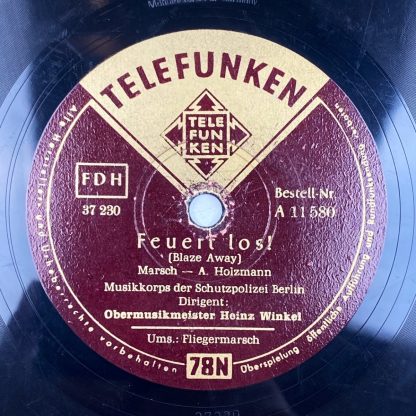 Original WWII German record - Fliegermarsch & Feuert Los!