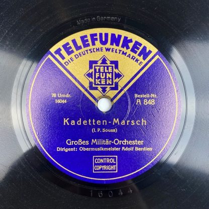 Original WWII German record - Kadetten marsch & Florentiner marsch
