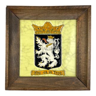 Original WWII Flemish tile 'Hou en de Trou' Kriegsweihnacht 1941 Flandern