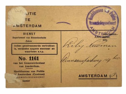 Original WWII Dutch/American set related to US embassy in the The Hague!