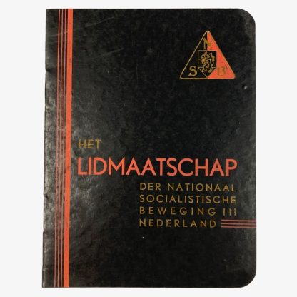 Original WWII Dutch NSB membership booklet