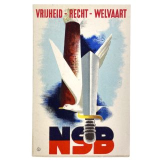 Original WWII Dutch NSB post card
