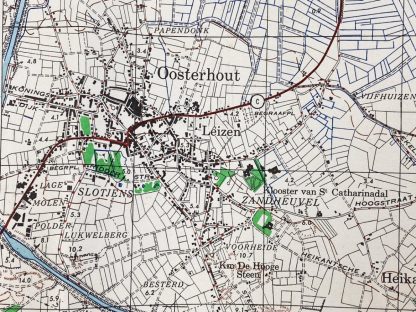 Original WWII US map of Oosterhout 1944