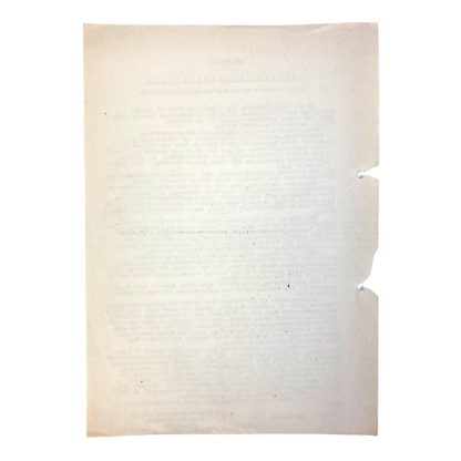 Original WWII German document SS-Obergruppenführer Rauter about the Sperrgebieten in the Netherlands