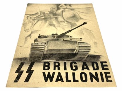 Original WWII Belgian 'SS Brigade Wallonie' post card