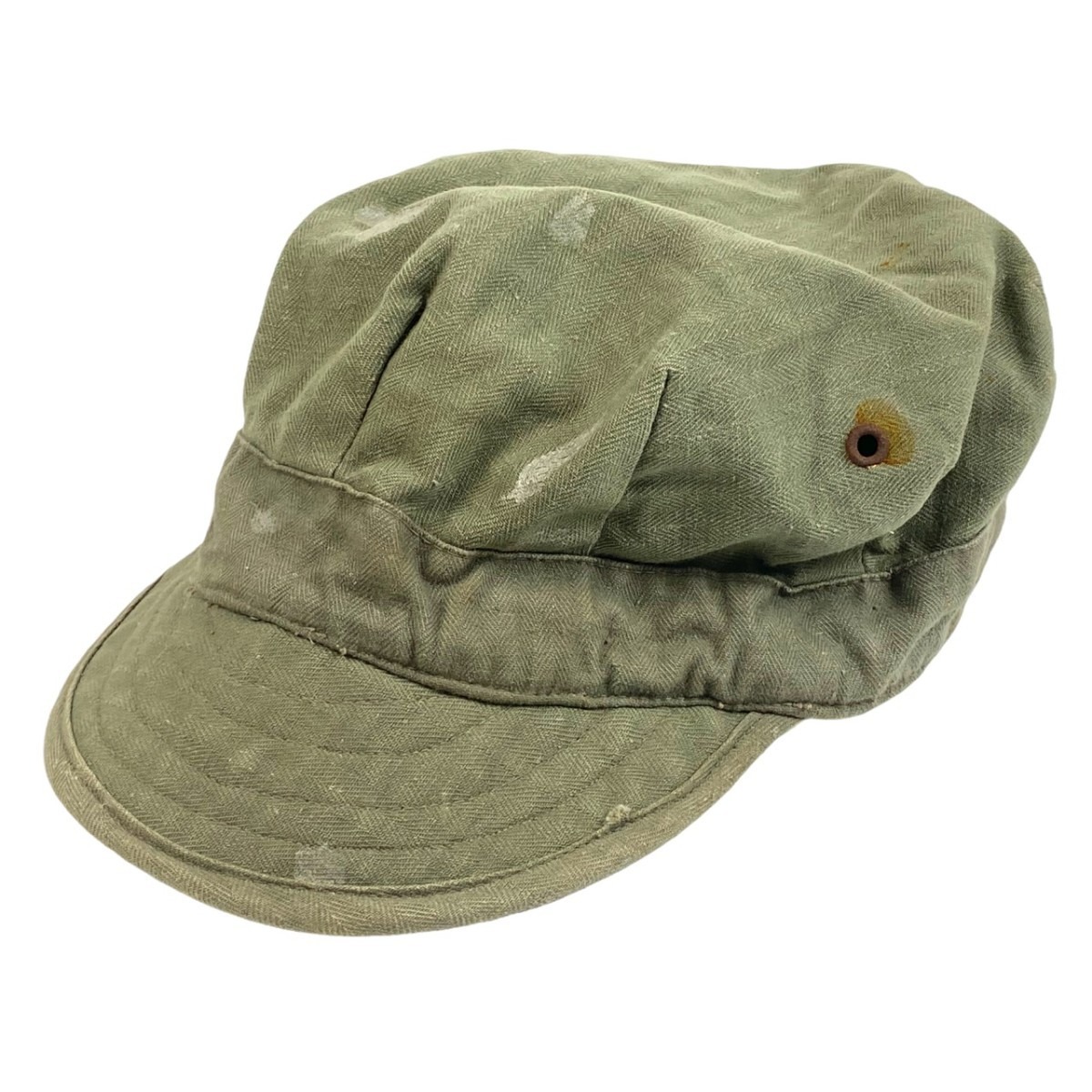 Original WWII US HBT field cap - Oorlogsspullen.nl - Militaria shop