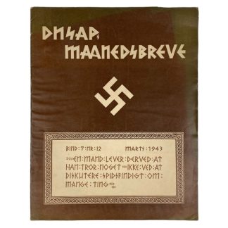 Original WWII Danish DNSAP Maaneds-Breve magazine