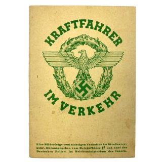 Original WWII German Polizei booklet 'Kraftfahrer in Verkehr'