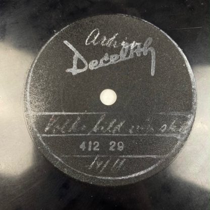 Original WWII German Schallplattendienst Propaganda record Krakau (Poland)