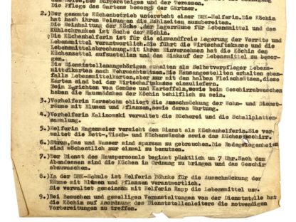 Original WWII German DRK house rules Den Haag