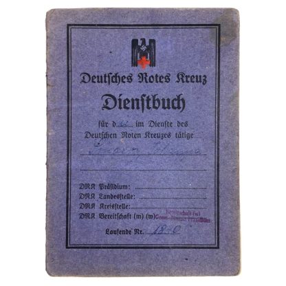 Original WWII Flemish DRK volunteer Dienstbuch