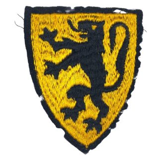 Original WWII Flemish Waffen-SS 1st pattern volunteer legion sleeve shield