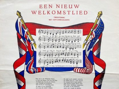 Original WWII Dutch resistance poster Amsterdam 1944 (Marten Toonder)