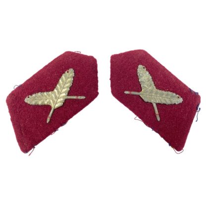 Original WWII Nederlandsche Arbeidsdienst ‘Arbeidsman’ collar tabs