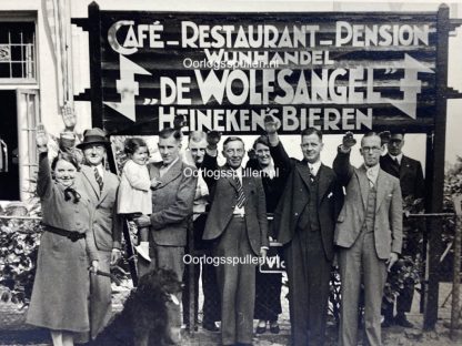 Original WWII Dutch NSB photo - Heineken beer sign