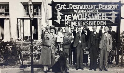Original WWII Dutch NSB photo - Heineken beer sign