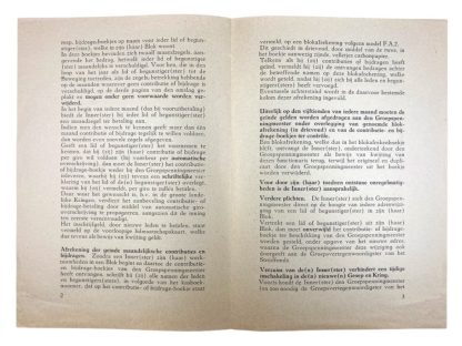 Original WWII Dutch NSB guidelines for the collector