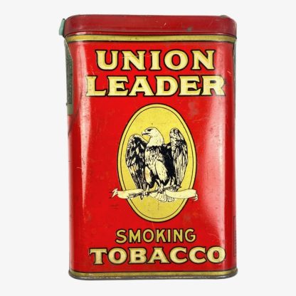 Original WWII US Union Leader tobacco tin