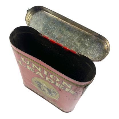 Original WWII US Union Leader tobacco tin