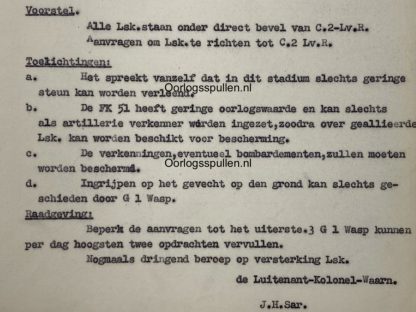 Original WWII Dutch Air Force secret documents May 1940