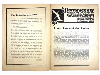 Original WWII Dutch Jeugdstorm magazine ‘De Stormmeeuw’