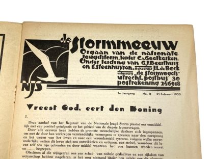 Original WWII Dutch Jeugdstorm magazine ‘De Stormmeeuw’